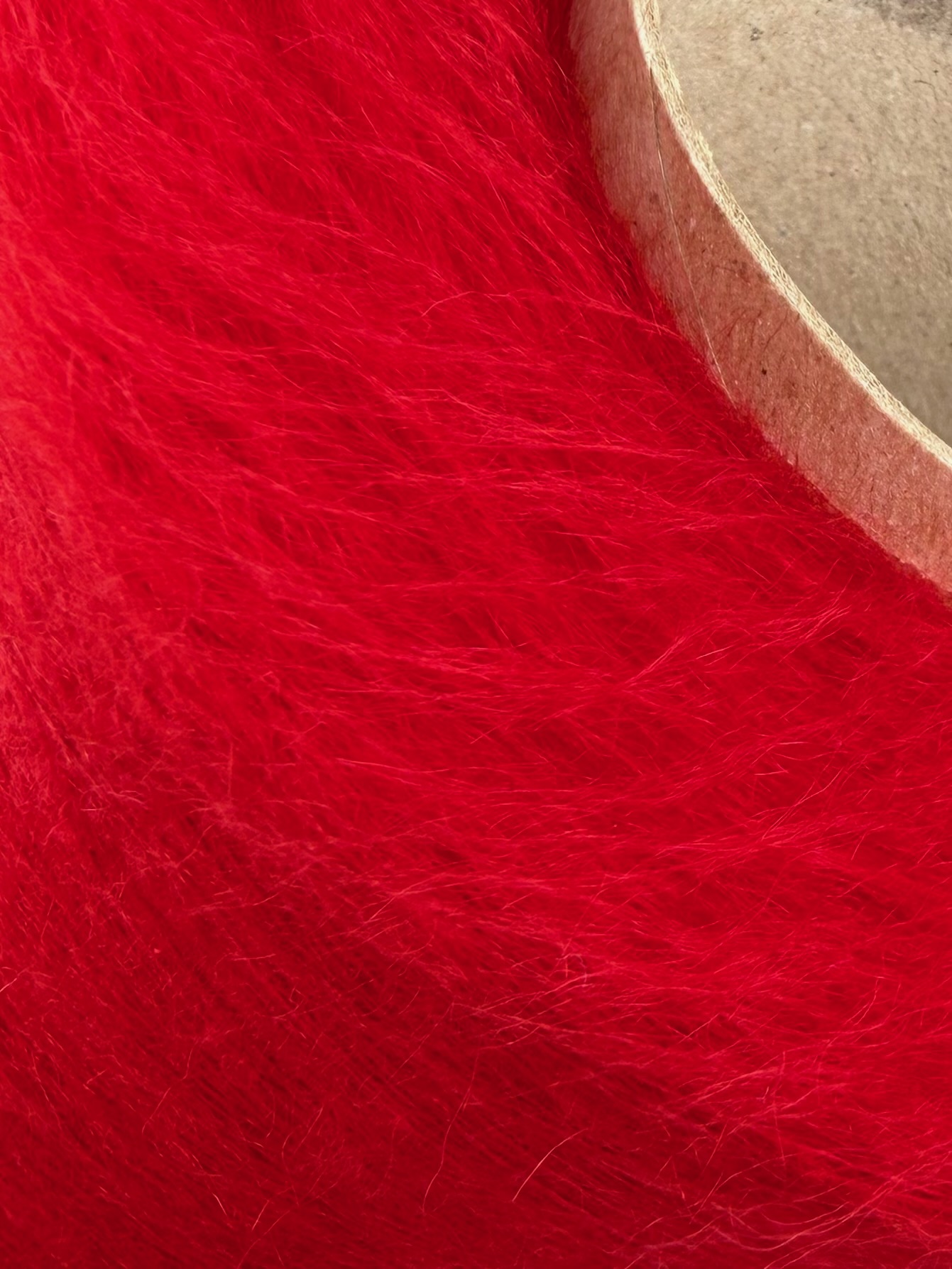 Kid Mohair con Nylon 1500 m / 100 g – Outlet – Rosso foto 3